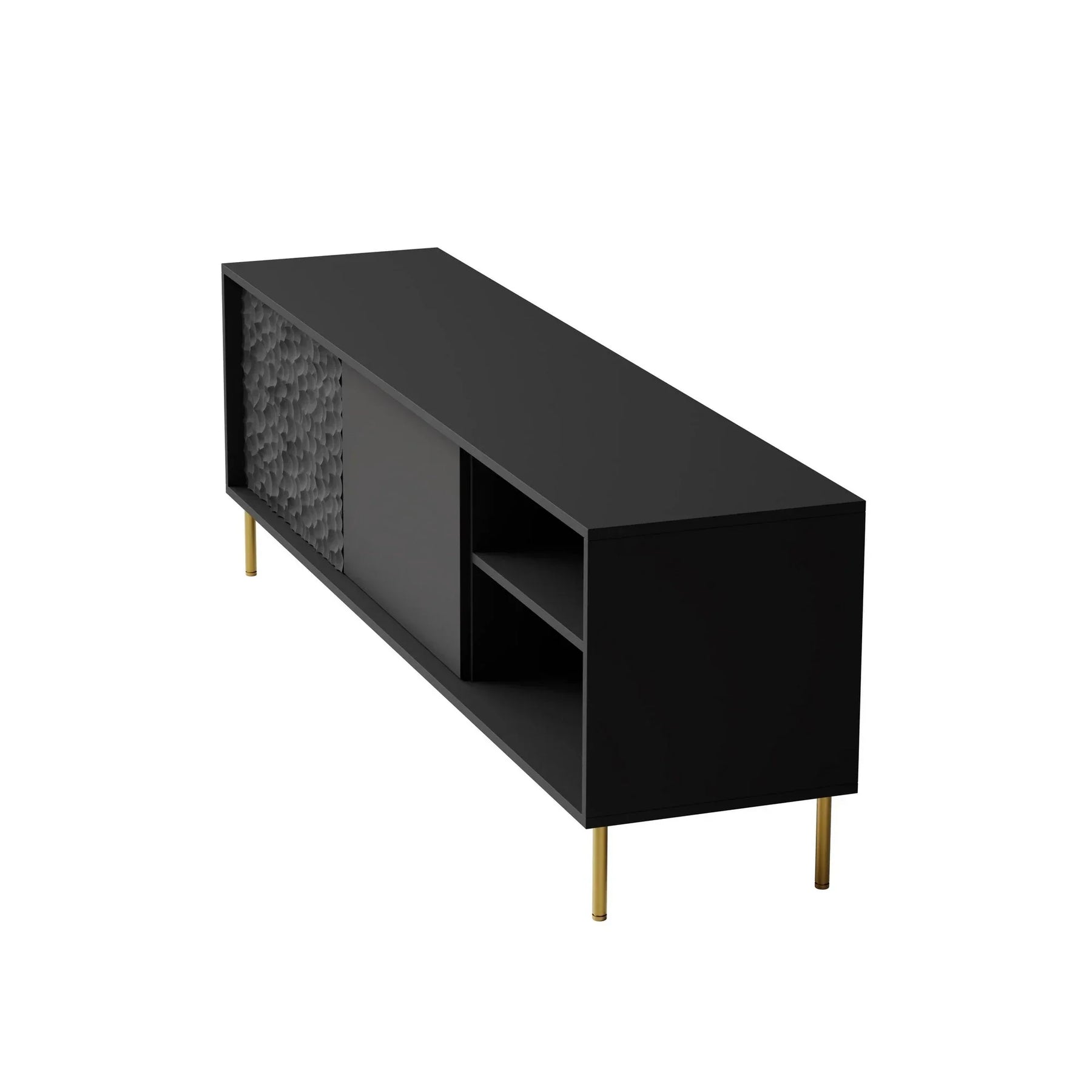 Comoda TV HOUSTON OCN-37966, negru/auriu