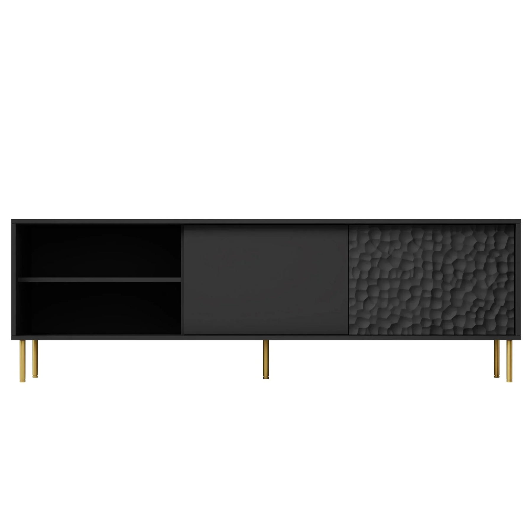 Comoda TV HOUSTON OCN-37966, negru/auriu
