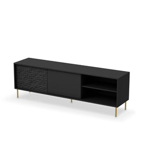 Comoda TV HOUSTON OCN-37966, negru/auriu