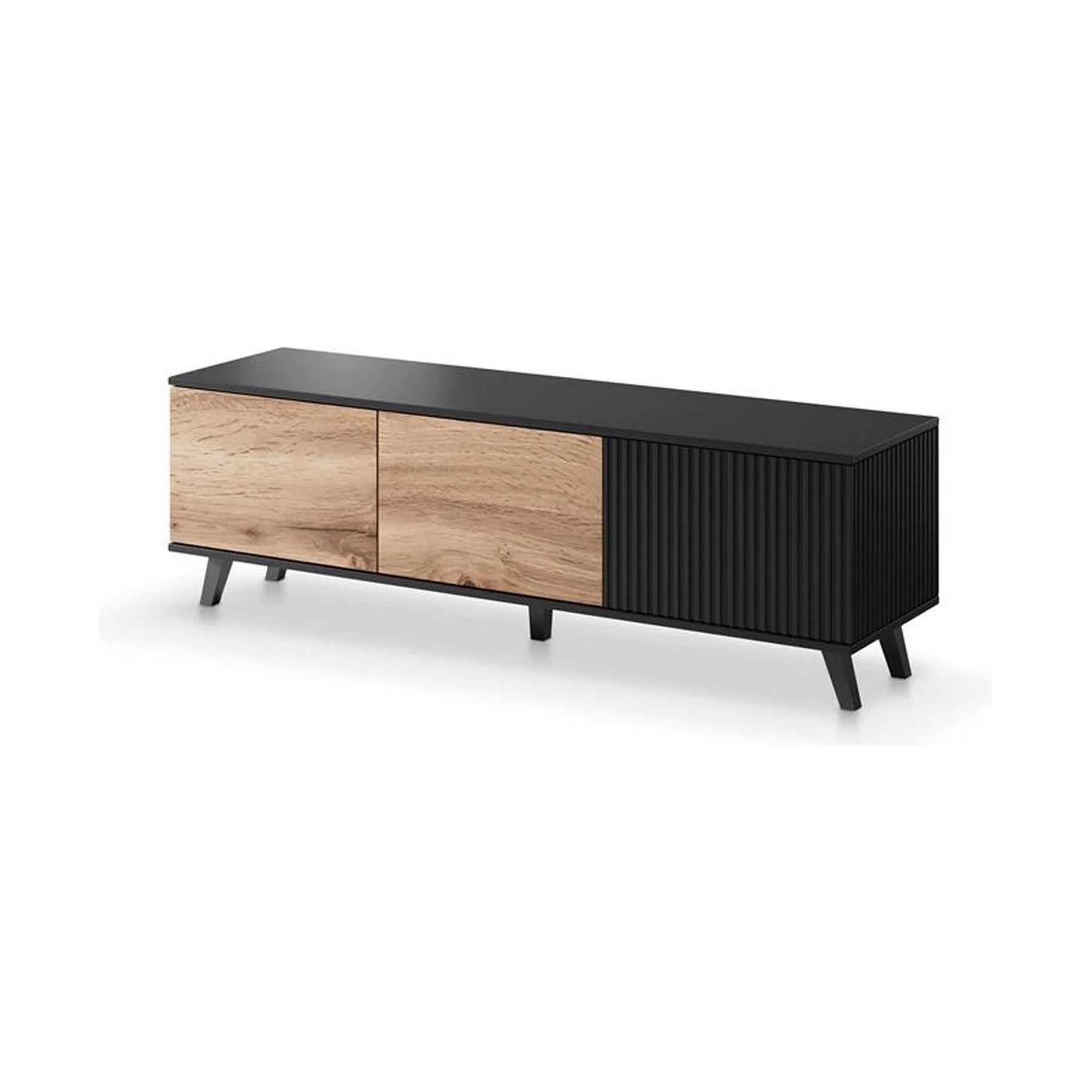 Comoda TV HOUSTON OCN-37971, stejar wotan/negru