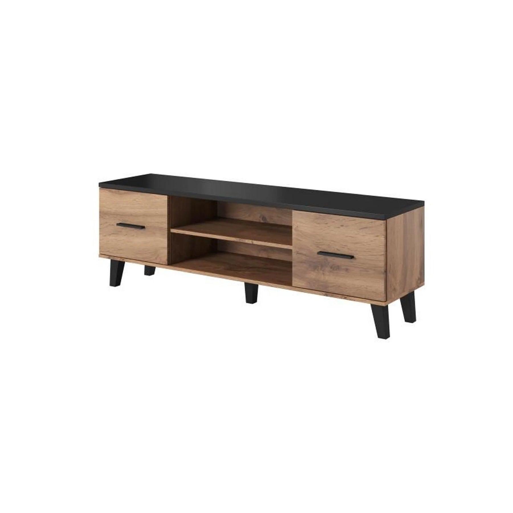 Comoda TV HOUSTON OCN-37997, stejar wotan/negru