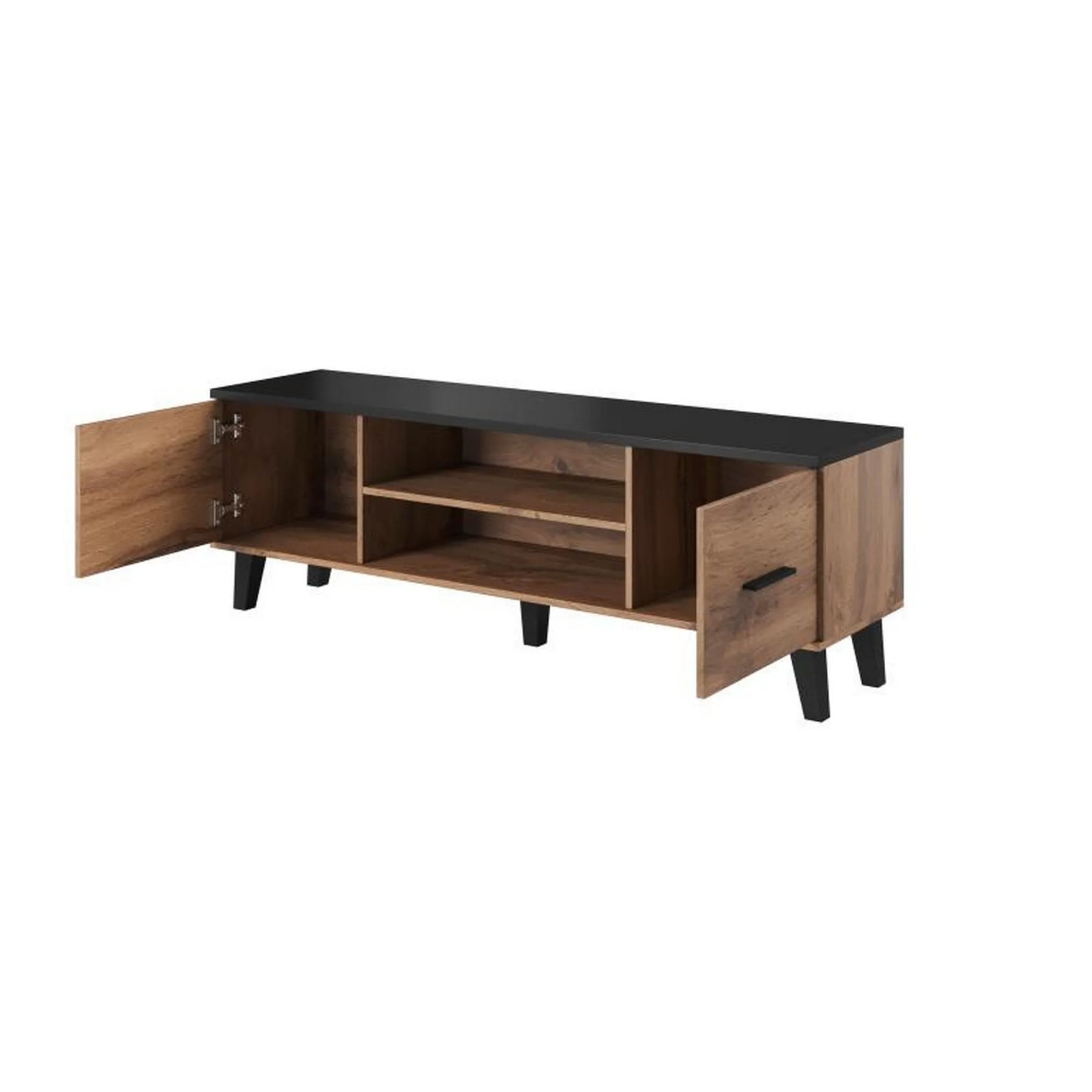 Comoda TV HOUSTON OCN-37997, stejar wotan/negru
