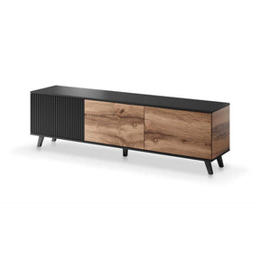 Comoda TV HOUSTON OCN-38010, stejar wotan/negru