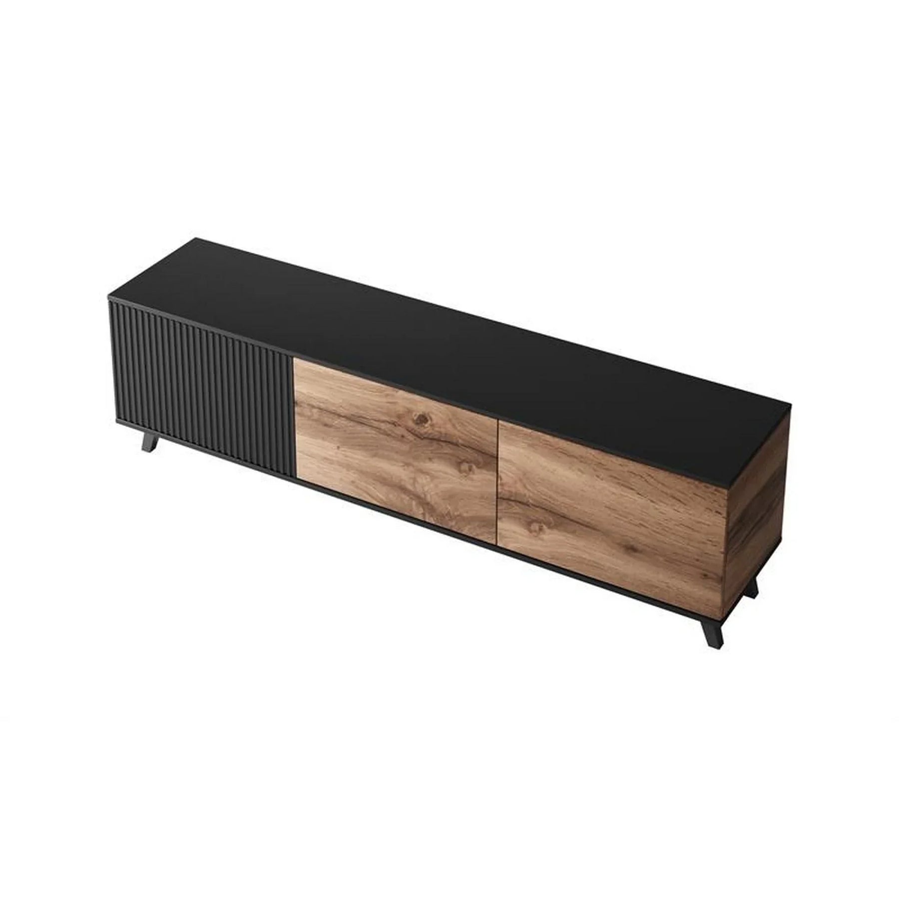 Comoda TV HOUSTON OCN-38010, stejar wotan/negru