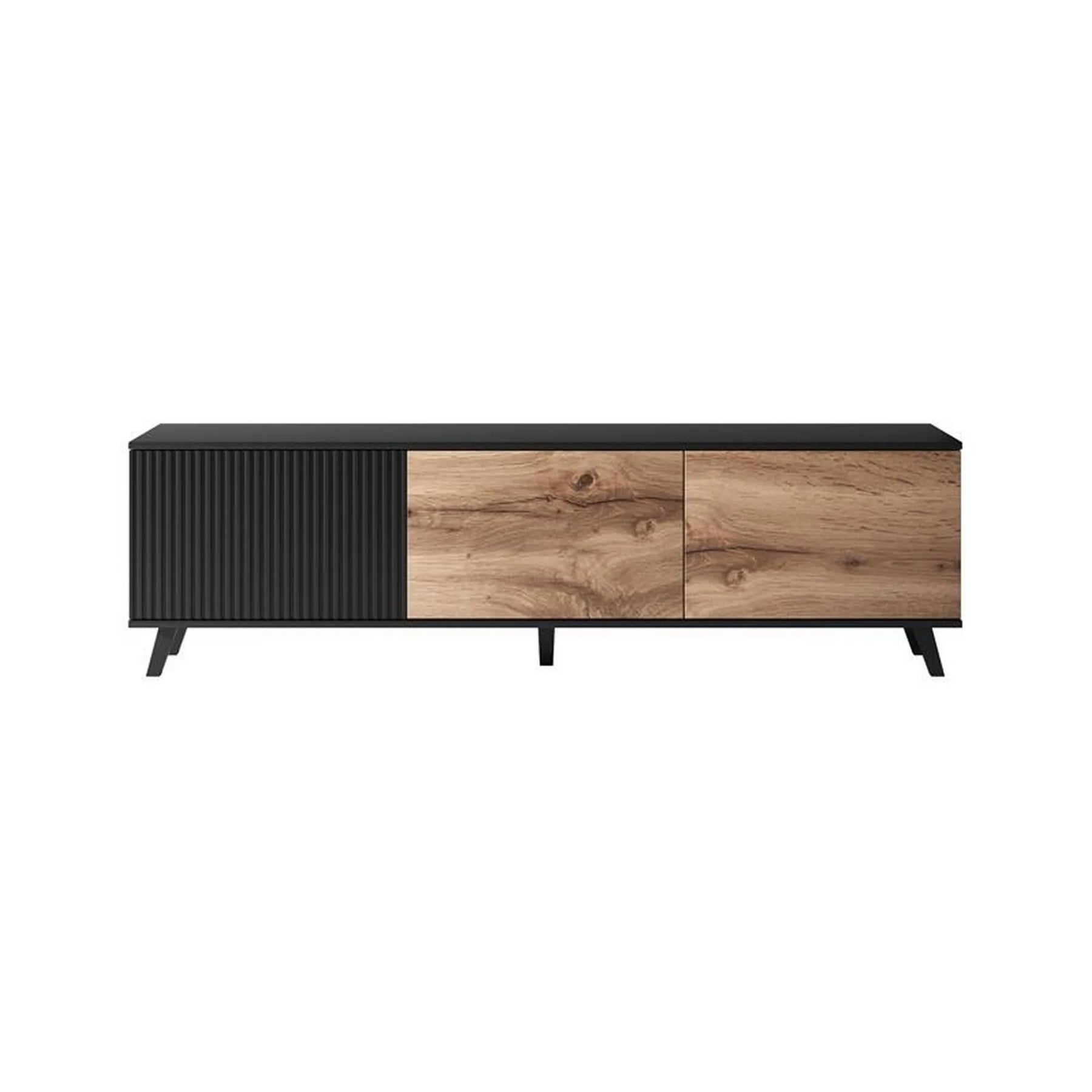 Comoda TV HOUSTON OCN-38010, stejar wotan/negru