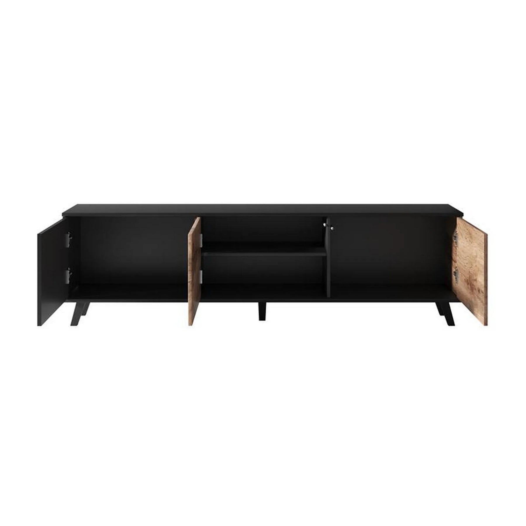 Comoda TV HOUSTON OCN-38010, stejar wotan/negru