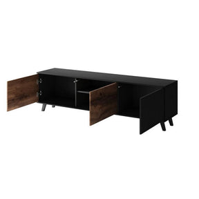 Comoda TV HOUSTON OCN-38010, stejar wotan/negru