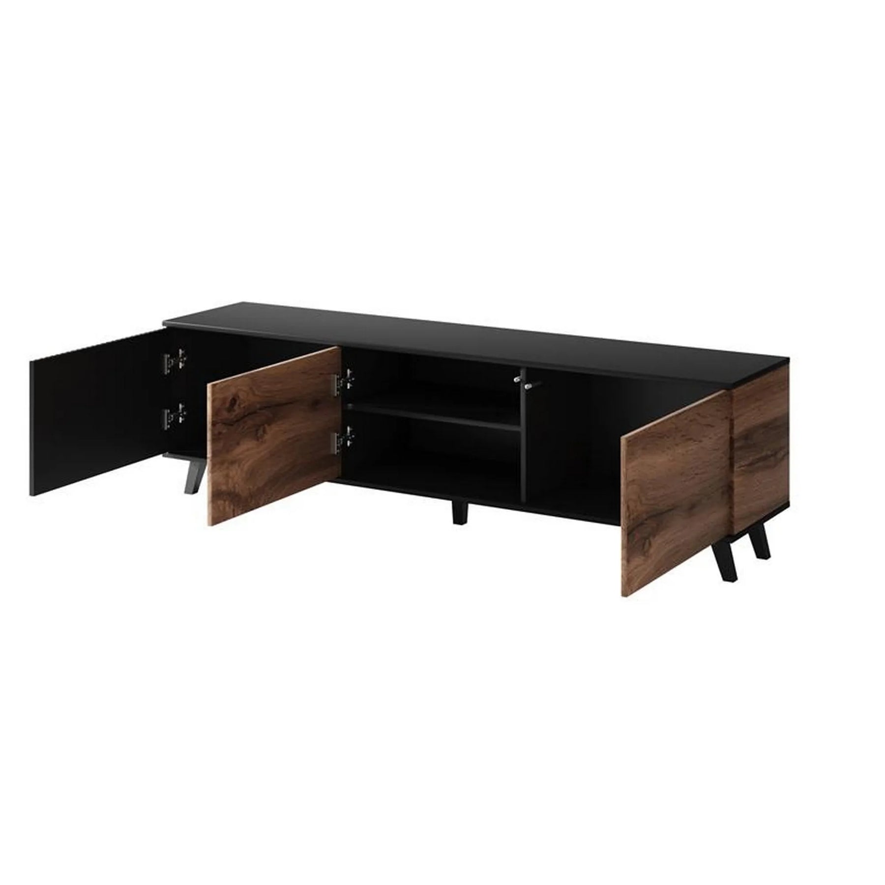 Comoda TV HOUSTON OCN-38010, stejar wotan/negru