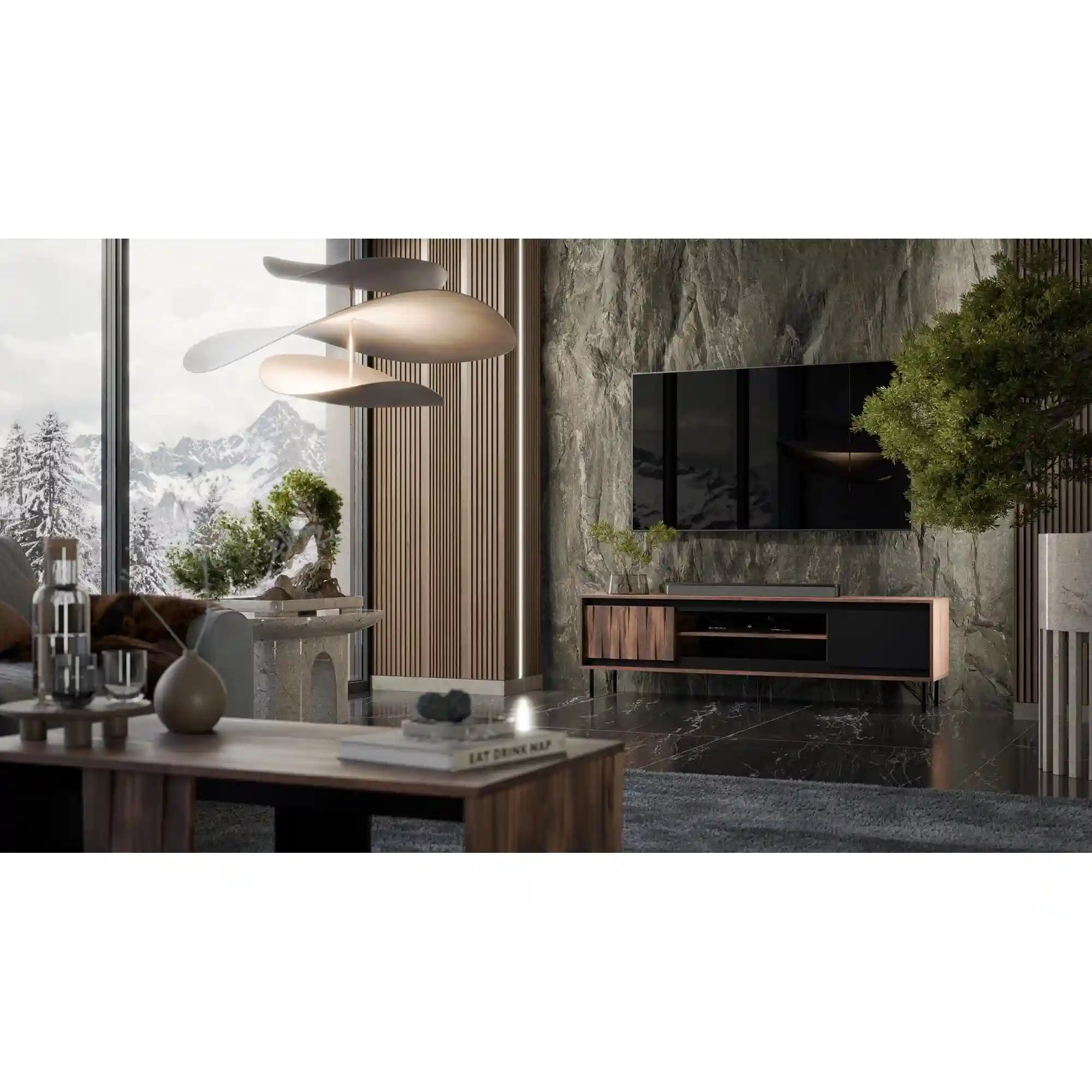 Comoda TV HOUSTON OCN-38014, nuc/negru