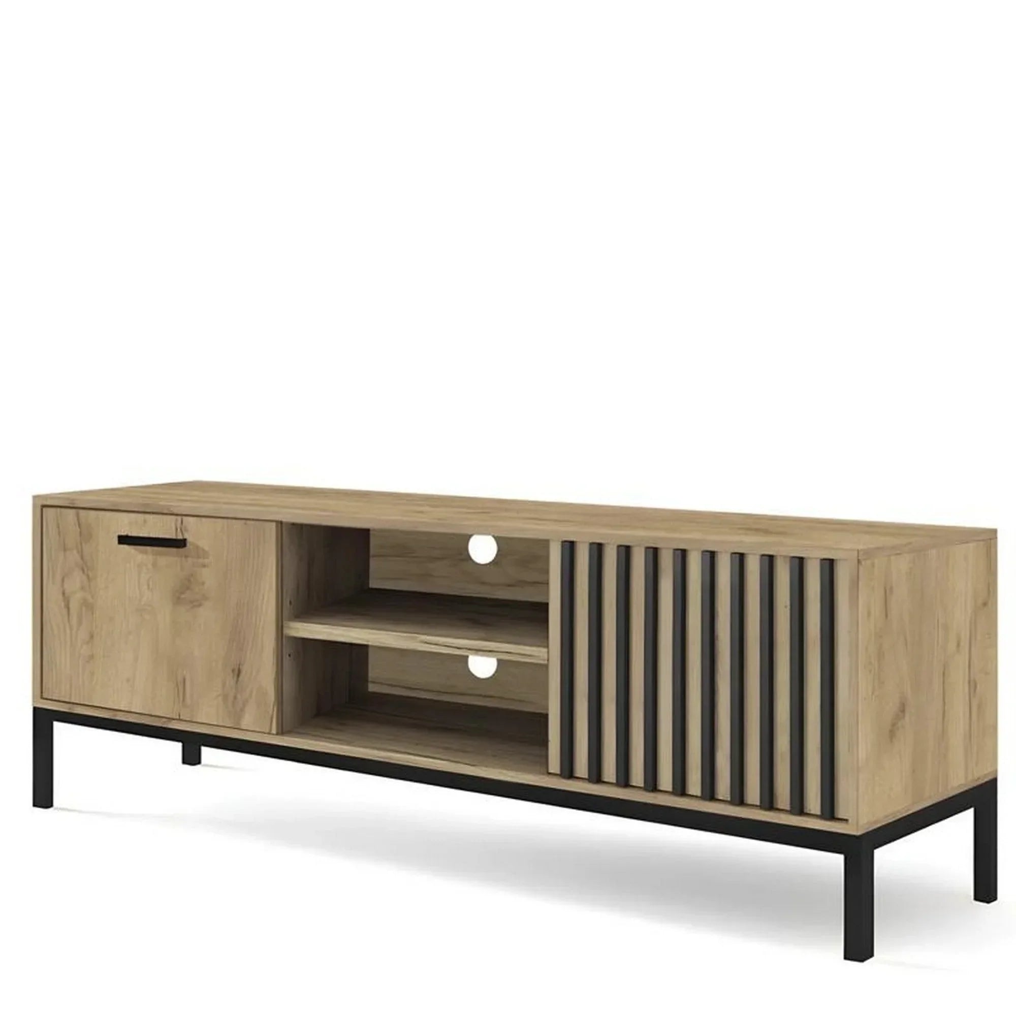 Comoda TV HOUSTON OCN-38015, stejar/negru