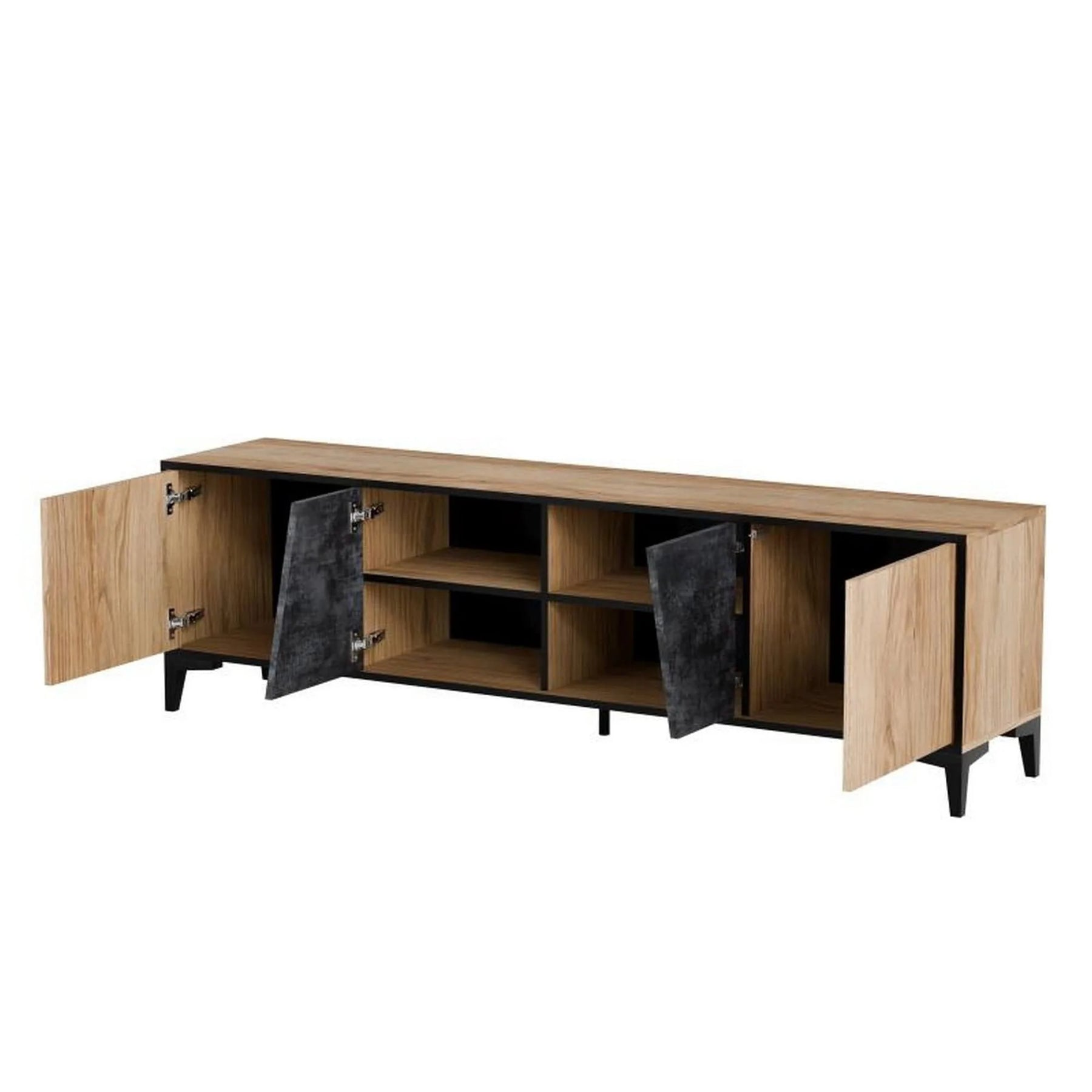 Comoda TV HOUSTON OCN-38021, stejar/gri beton
