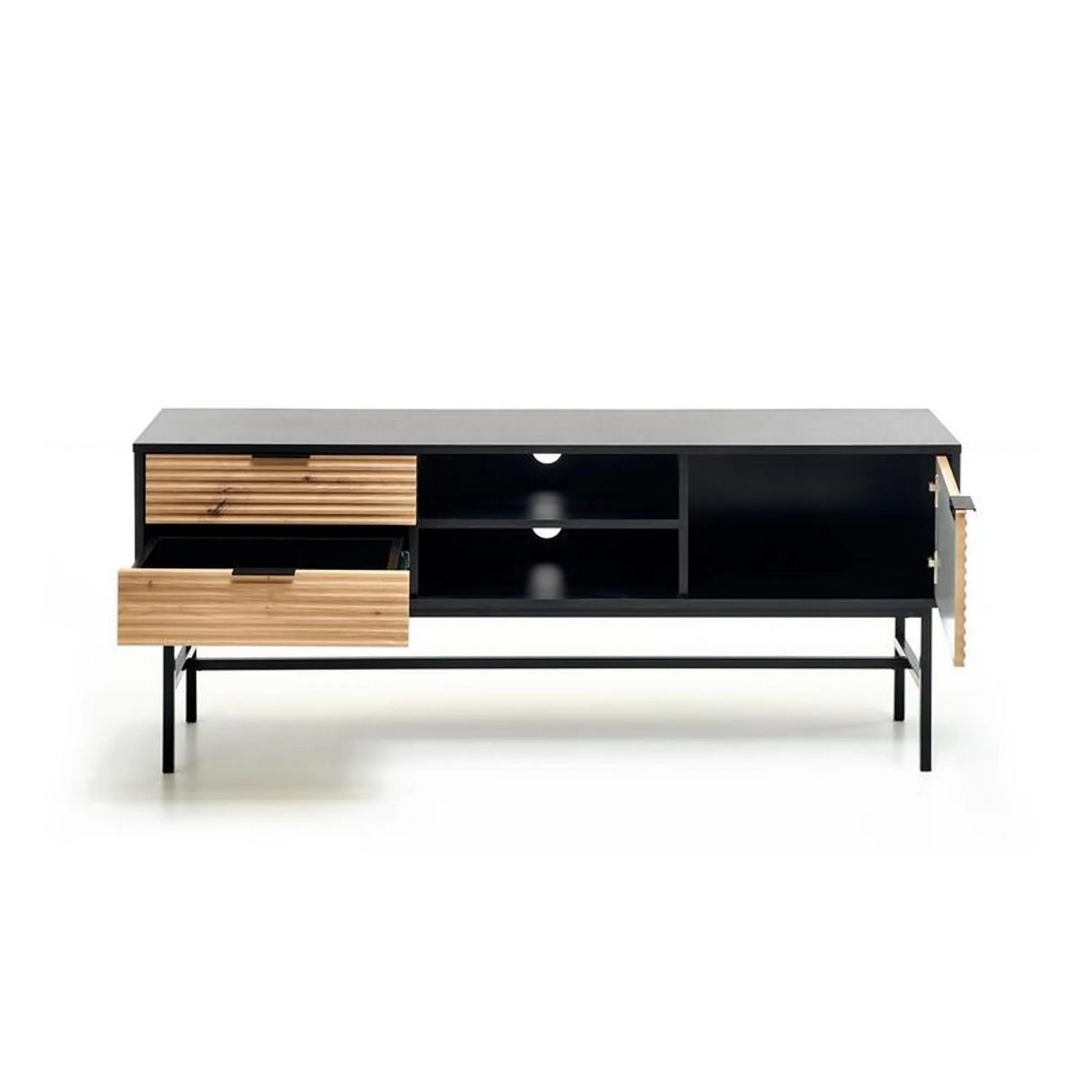 Comoda TV HOUSTON OCN-38044, stejar artisan/negru