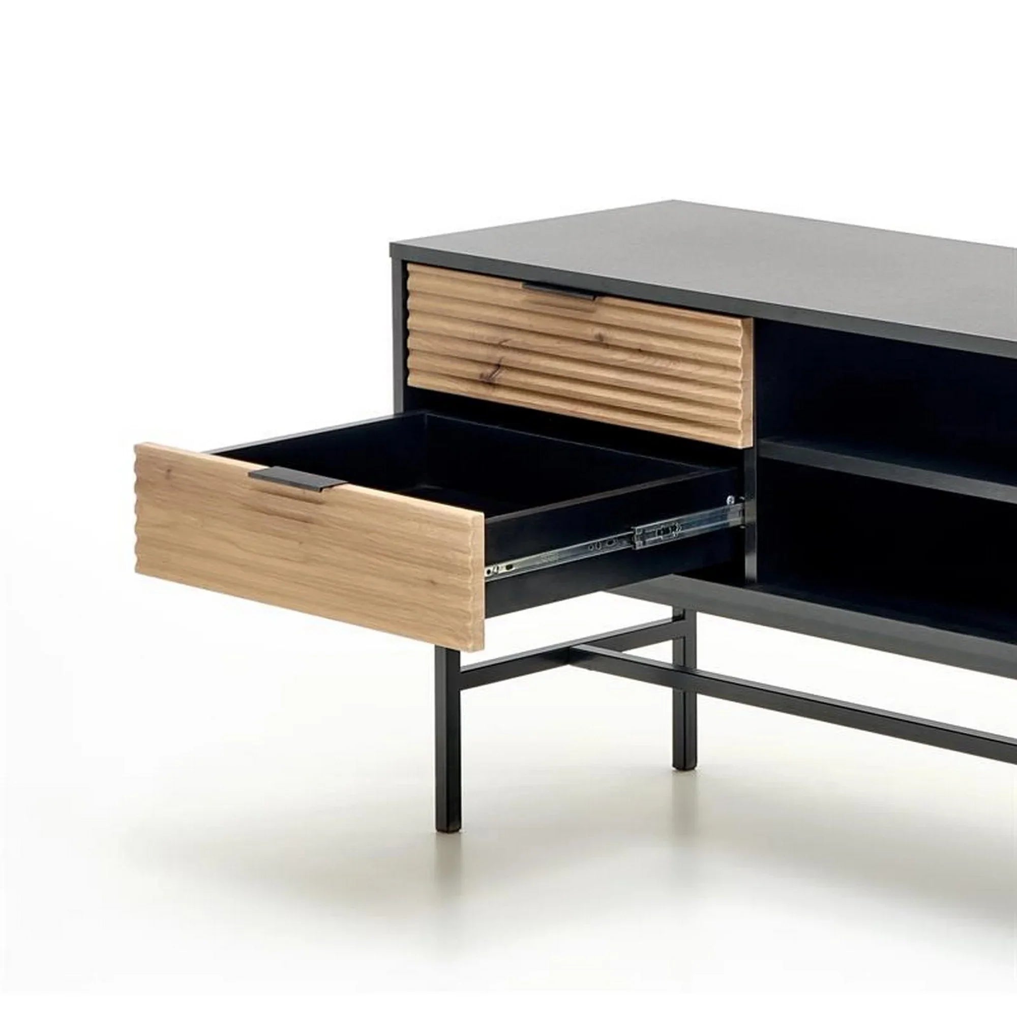 Comoda TV HOUSTON OCN-38044, stejar artisan/negru