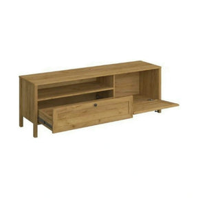 Comoda TV KLARK, PAL laminat/MDF, stejar auriu, 160×42×54 cm