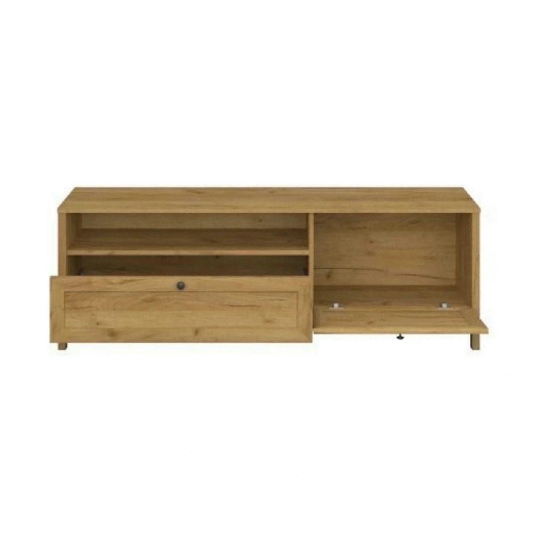 Comoda TV KLARK, PAL laminat/MDF, stejar auriu, 160×42×54 cm