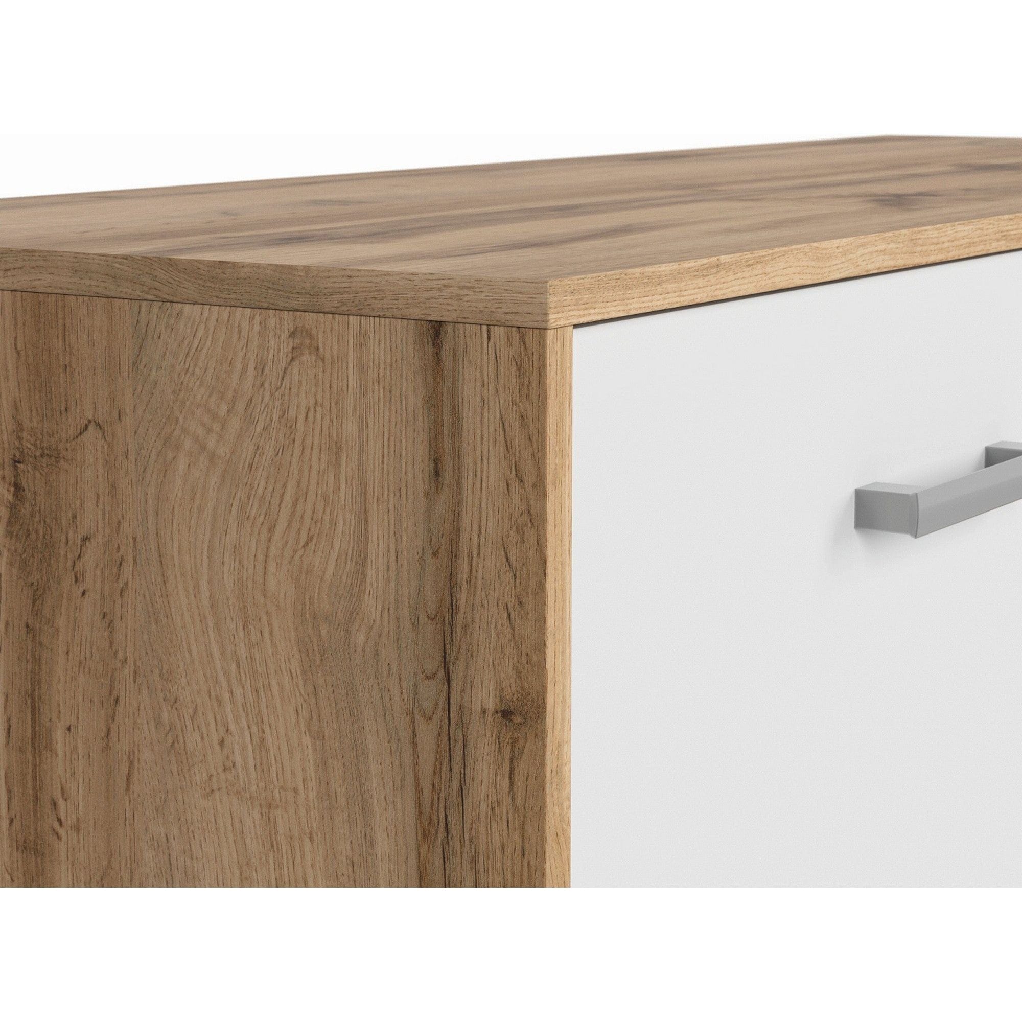 Comoda BERGEN OCN-29537, alb/stejar wotan