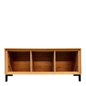 Comoda TV PARII PA04, stejar artisan/verde, PAL laminat, 130x37x56 cm