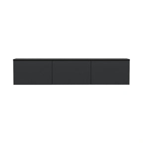 Comoda TV NEON ILLUMINATED, PAL melaminat, gri antracit, 160×32×35 cm