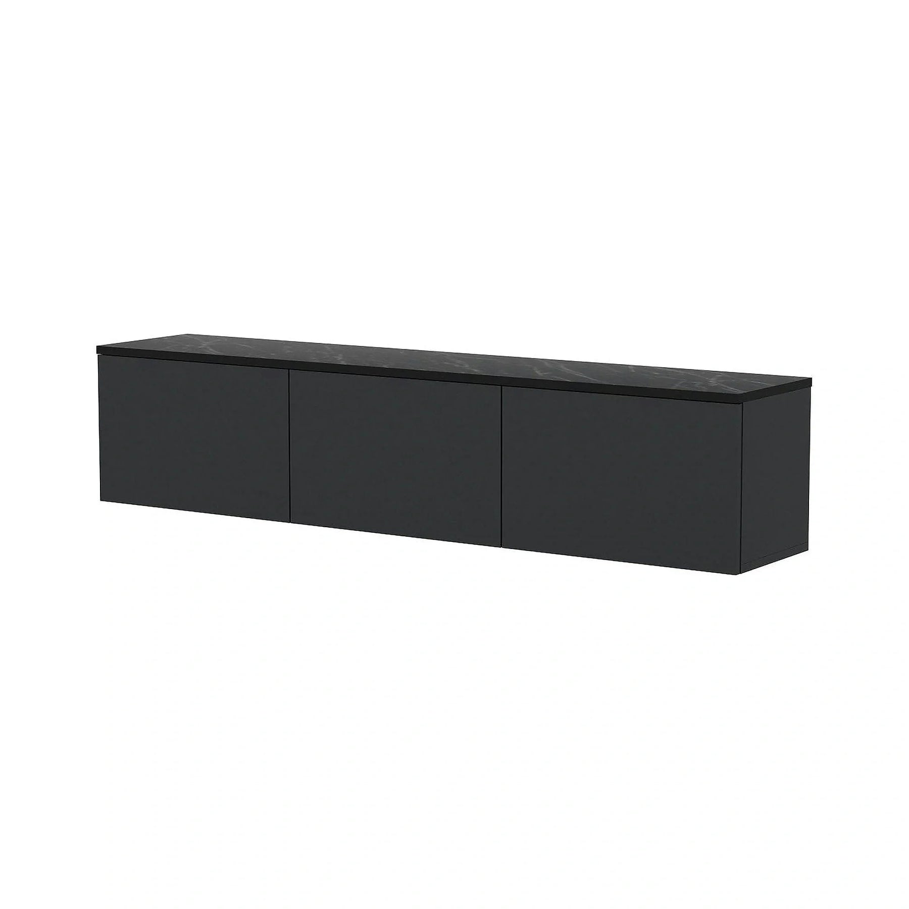 Comoda TV NEON ILLUMINATED, PAL melaminat, gri antracit, 160×32×35 cm