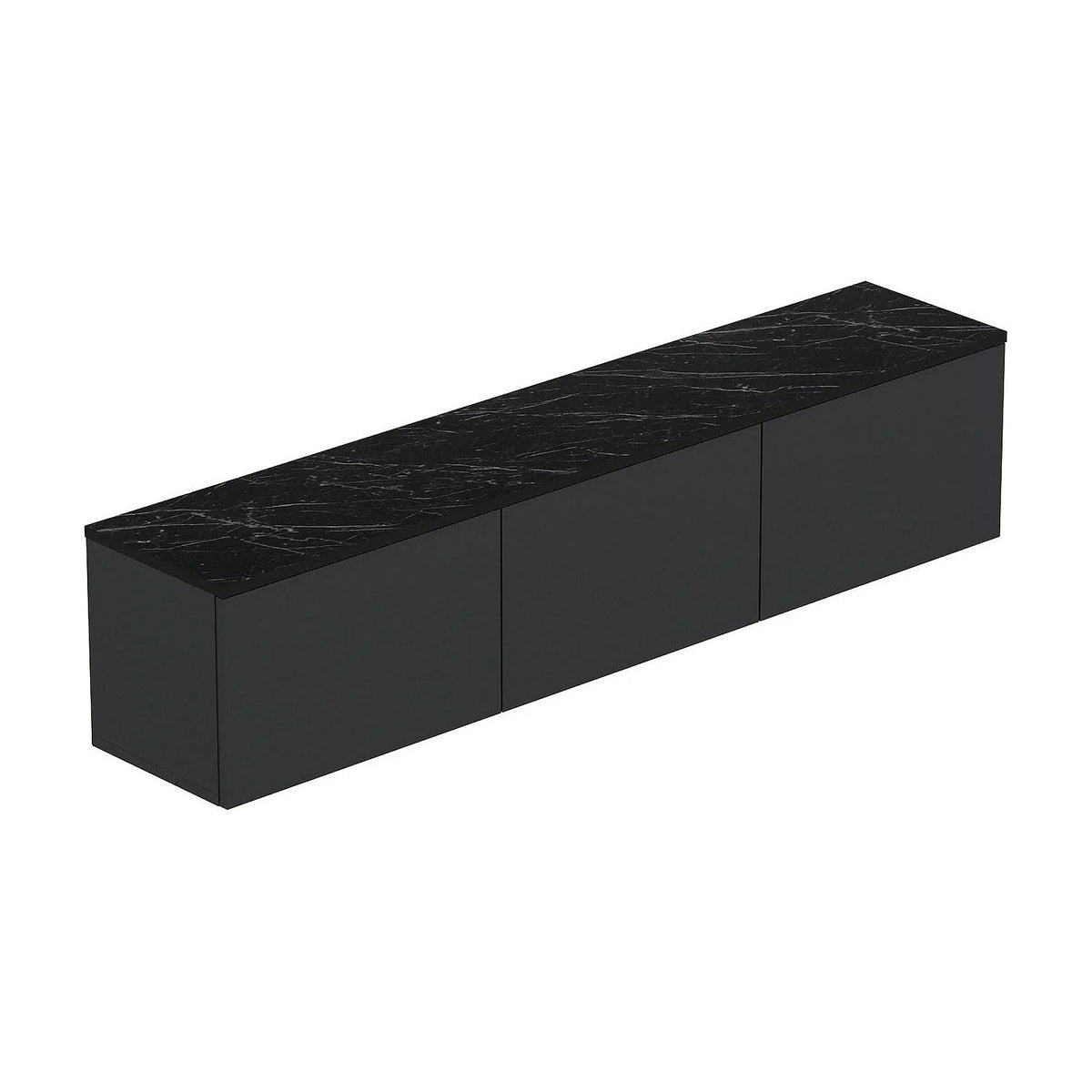 Comoda TV NEON ILLUMINATED, gri antracit, PAL melaminat, 160x32x35 cm