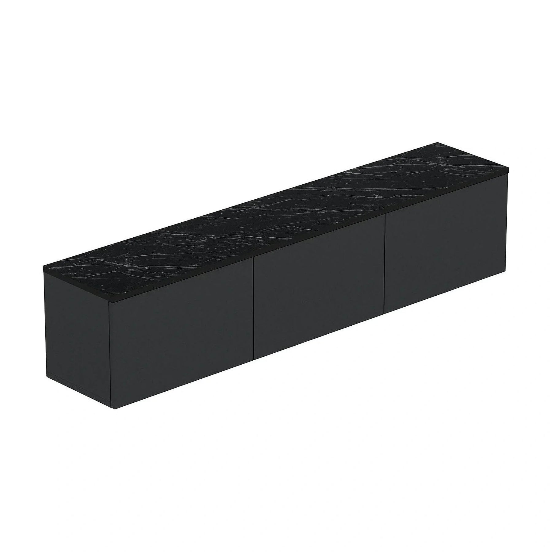 Comoda TV NEON ILLUMINATED, gri antracit, PAL melaminat, 160x32x35 cm