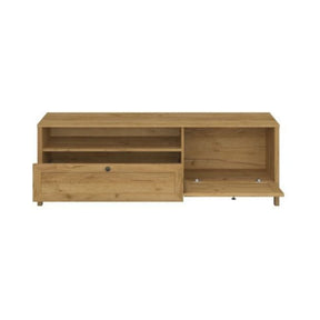 Comoda TV KLARK, stejar auriu, PAL laminat, 160x42x54 cm