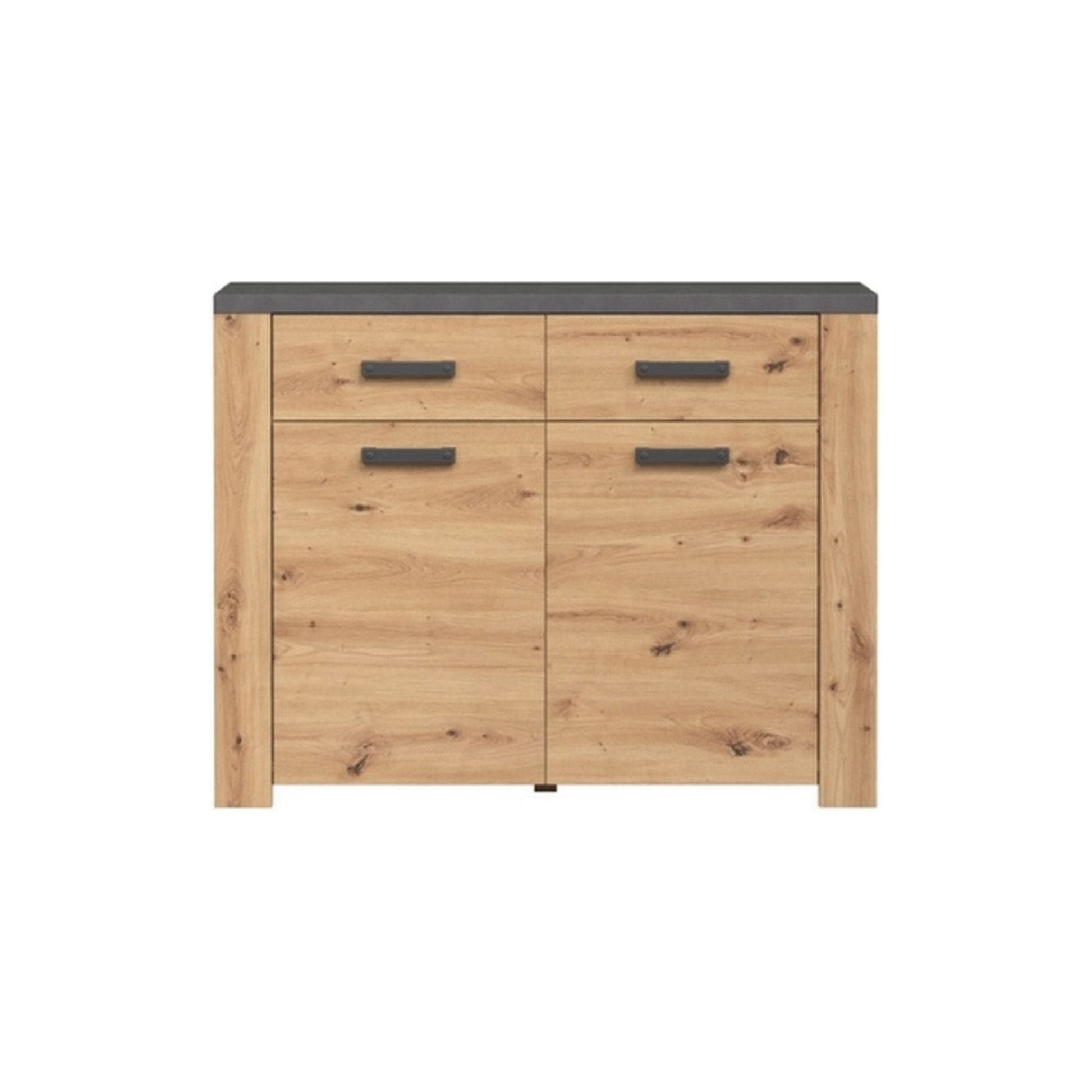 Comoda FOLLOW, stejar artisan/gri, PAL, 116x35x91 cm