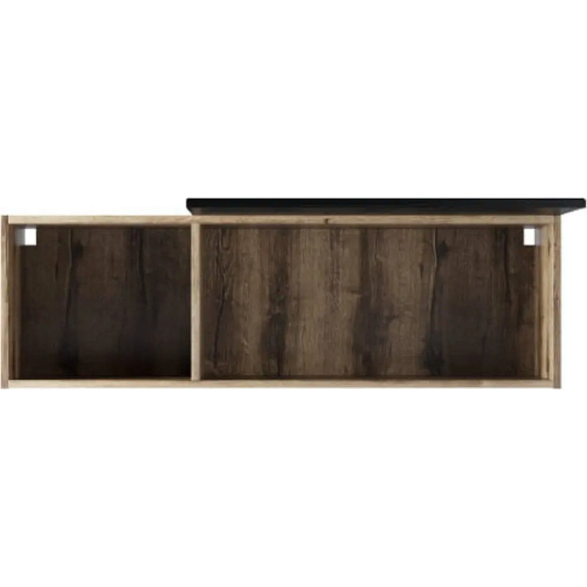 Comoda Jagger, stejar inchis/negru, PAL laminat, 110x34x36 cm