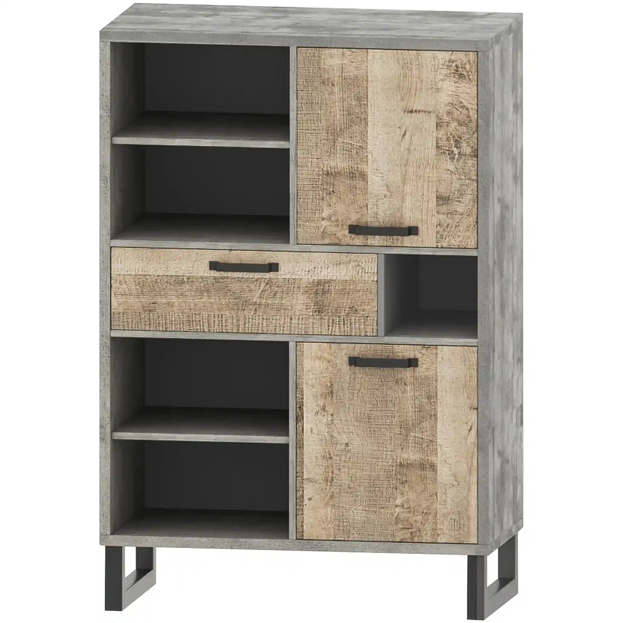 Comoda VIENNA OCN-27568, stejar nisip/gri