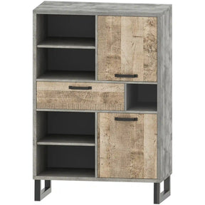 Comoda VIENNA OCN-27568, stejar nisip/gri