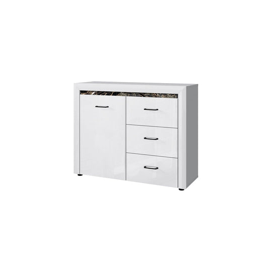 Comoda VIENNA OCN-27575, alb/negru