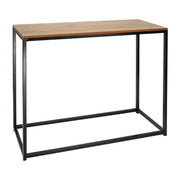 Consola KALISTO, stejar/negru, 100x35x80 cm