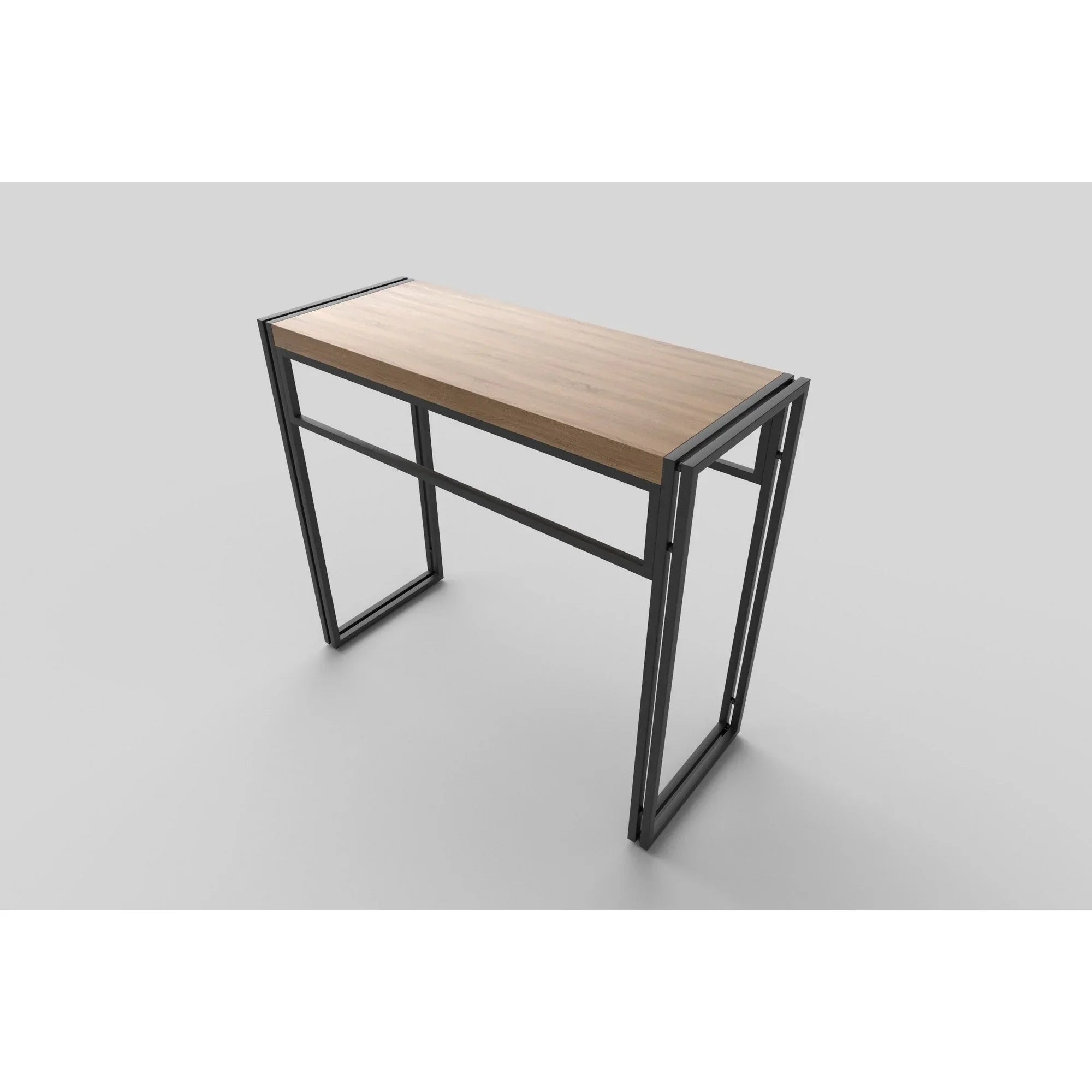 Consola HOUSTON OCN-37943, stejar auriu/negru