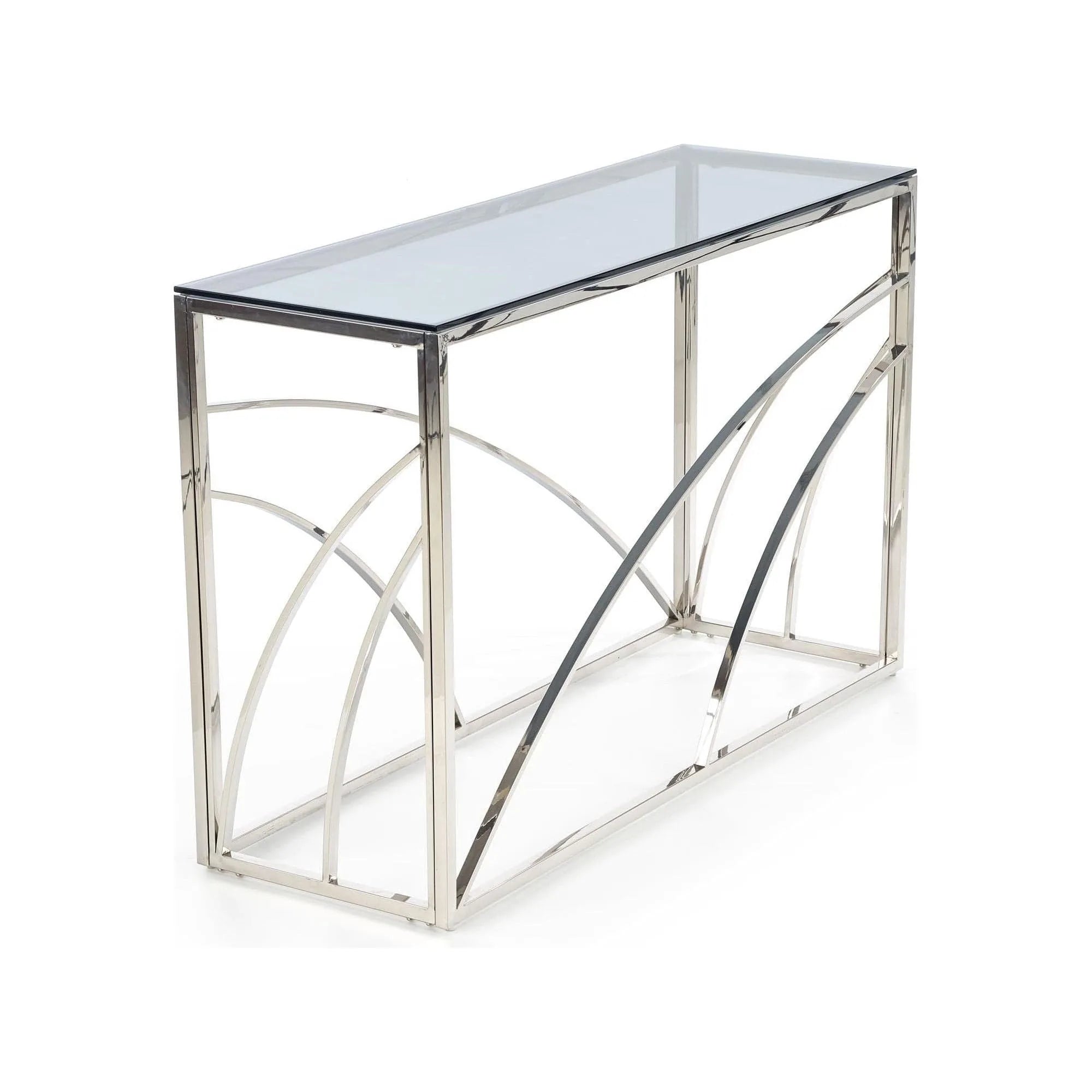 Consola HOUSTON OCN-37945, negru fumuriu/crom