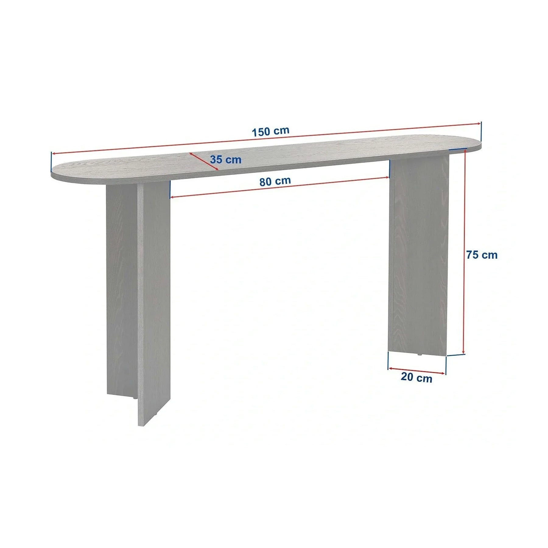 Consola SIRA, PAL, travertin, 150×35×75 cm