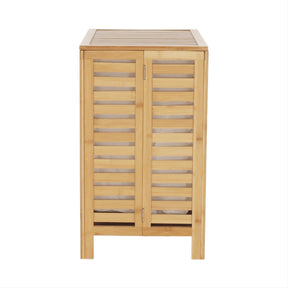 Cos de rufe MENORK, stejar, bambus/material textil, 50x35x60 cm