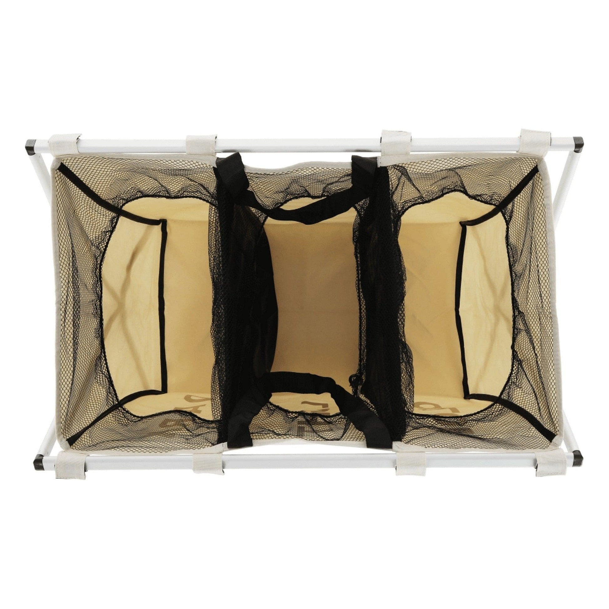 Cos de rufe LAUNDRY NEW TYP 3, bej, panza/metal, 62x35x60 cm