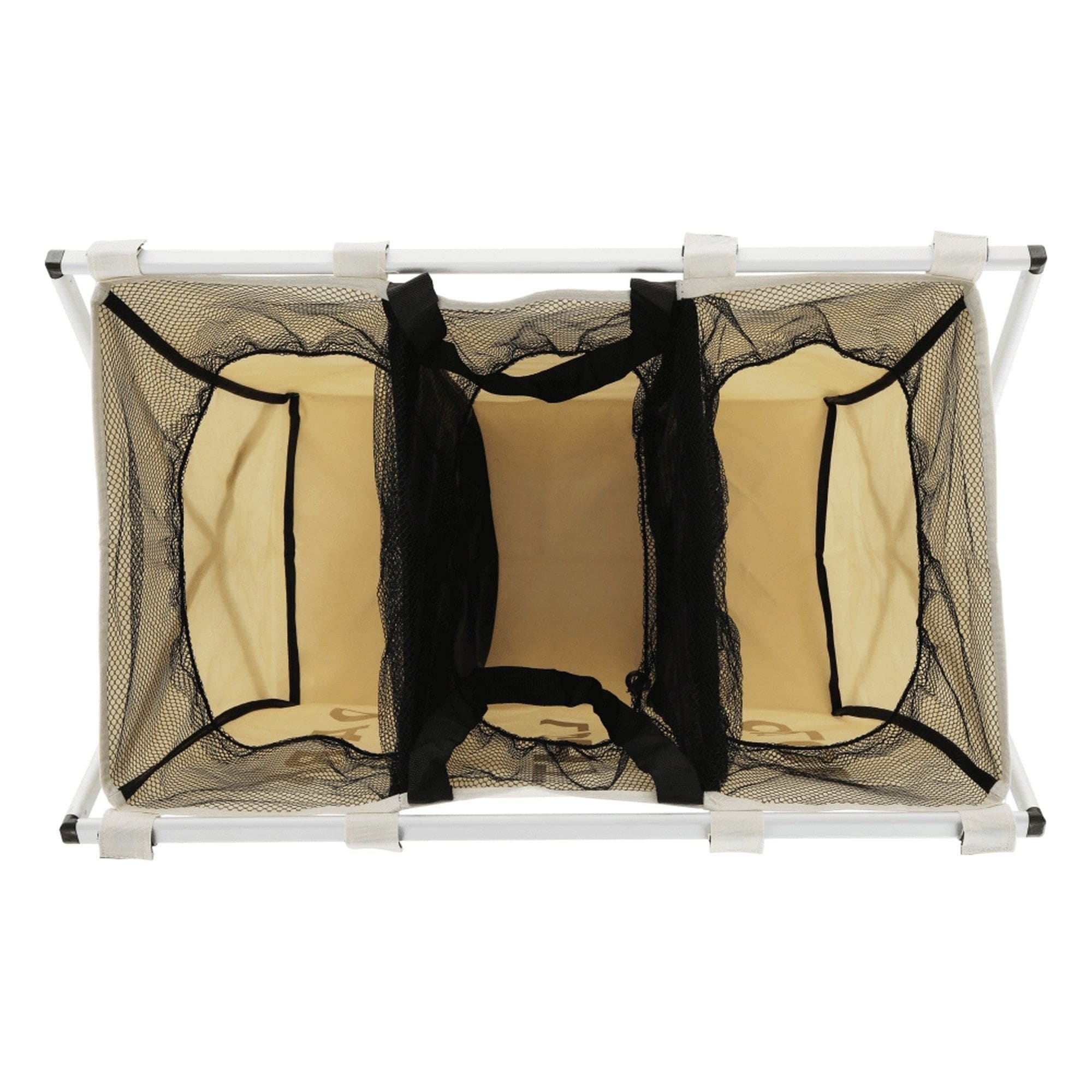 Cos de rufe LAUNDRY NEW TYP 3, bej, panza/metal, 62x35x60 cm