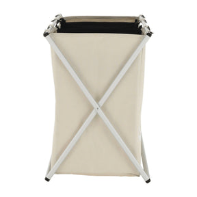 Cos de rufe LAUNDRY NEW TYP 3, bej, panza/metal, 62x35x60 cm