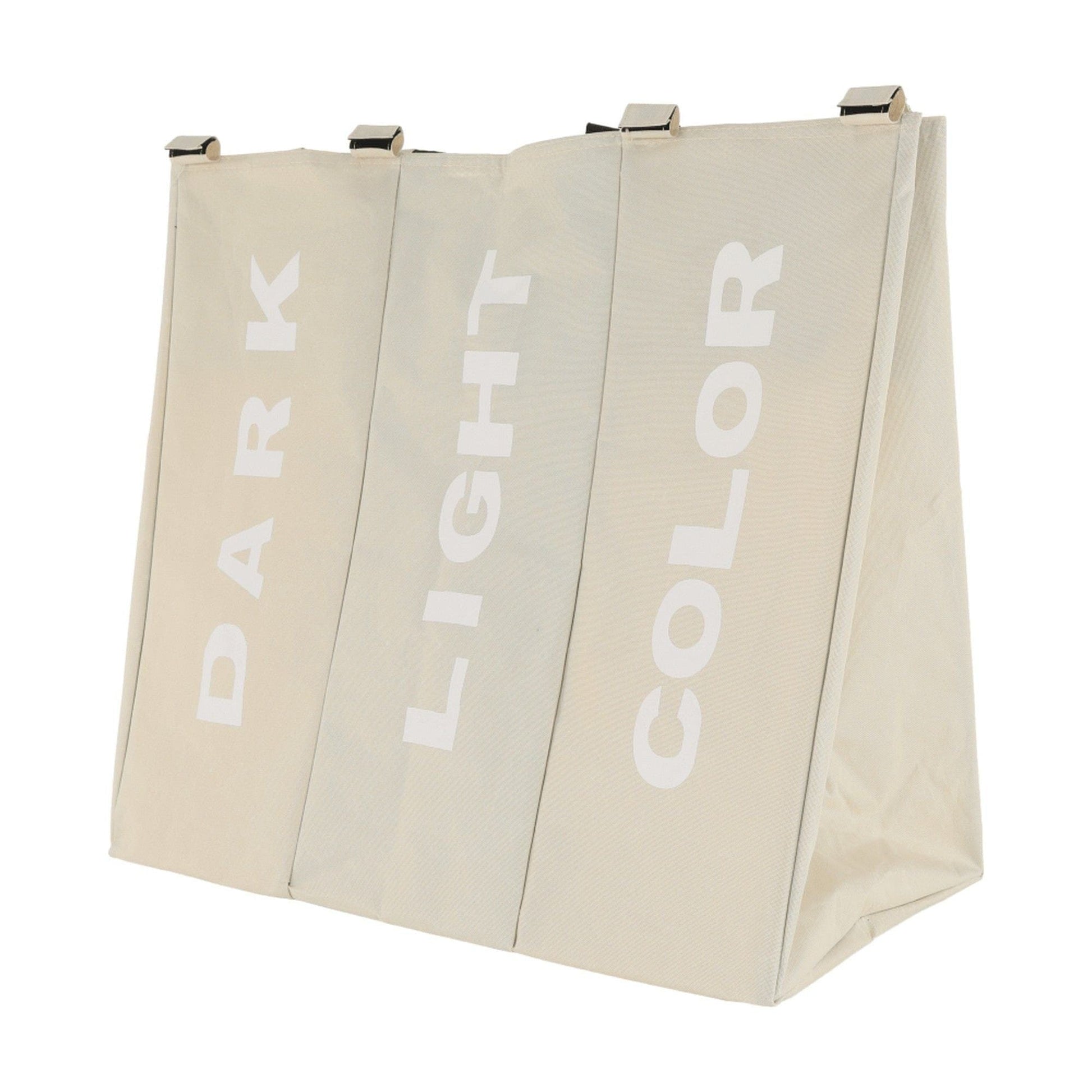 Cos de rufe LAUNDRY NEW TYP 3, bej, panza/metal, 62x35x60 cm