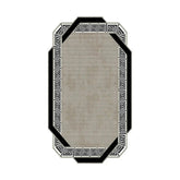 Covor, 160x230 cm, forma dreptunghiulara, poliester, crem/negru ALN600182KR07