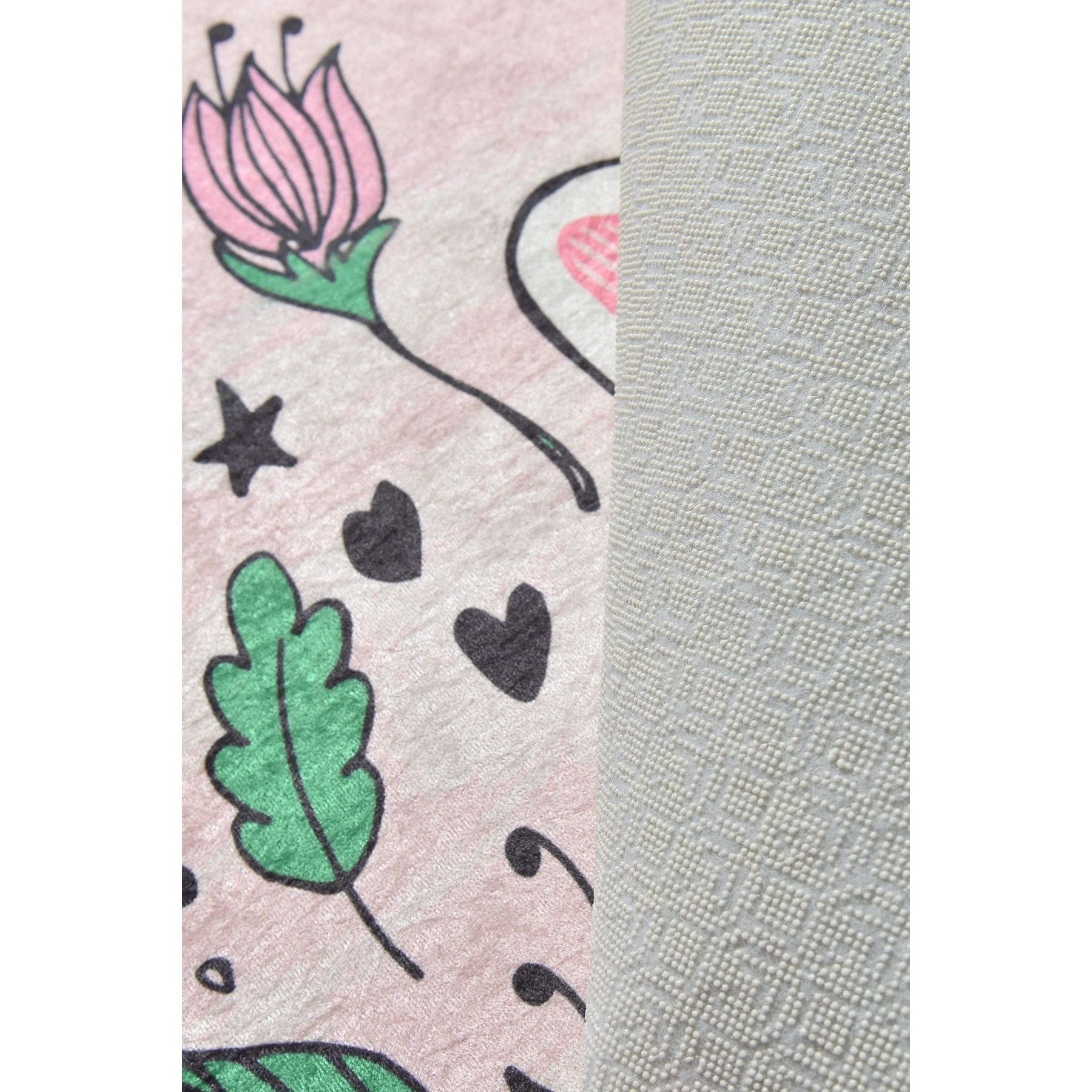 Covor SOPHIE, 200x200 cm, forma rotunda, poliester/stofa catifelata, multicolor