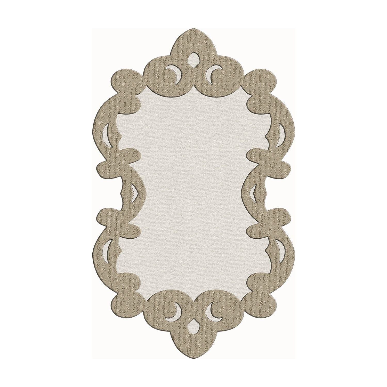 Covor, 160x230 cm, forma atipica, poliester, bej, ALN600FG416BJ07