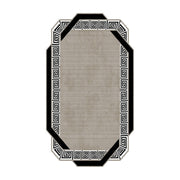 Covor, 160x230 cm, forma dreptunghiulara, poliester, crem/negru ALN600182KR07