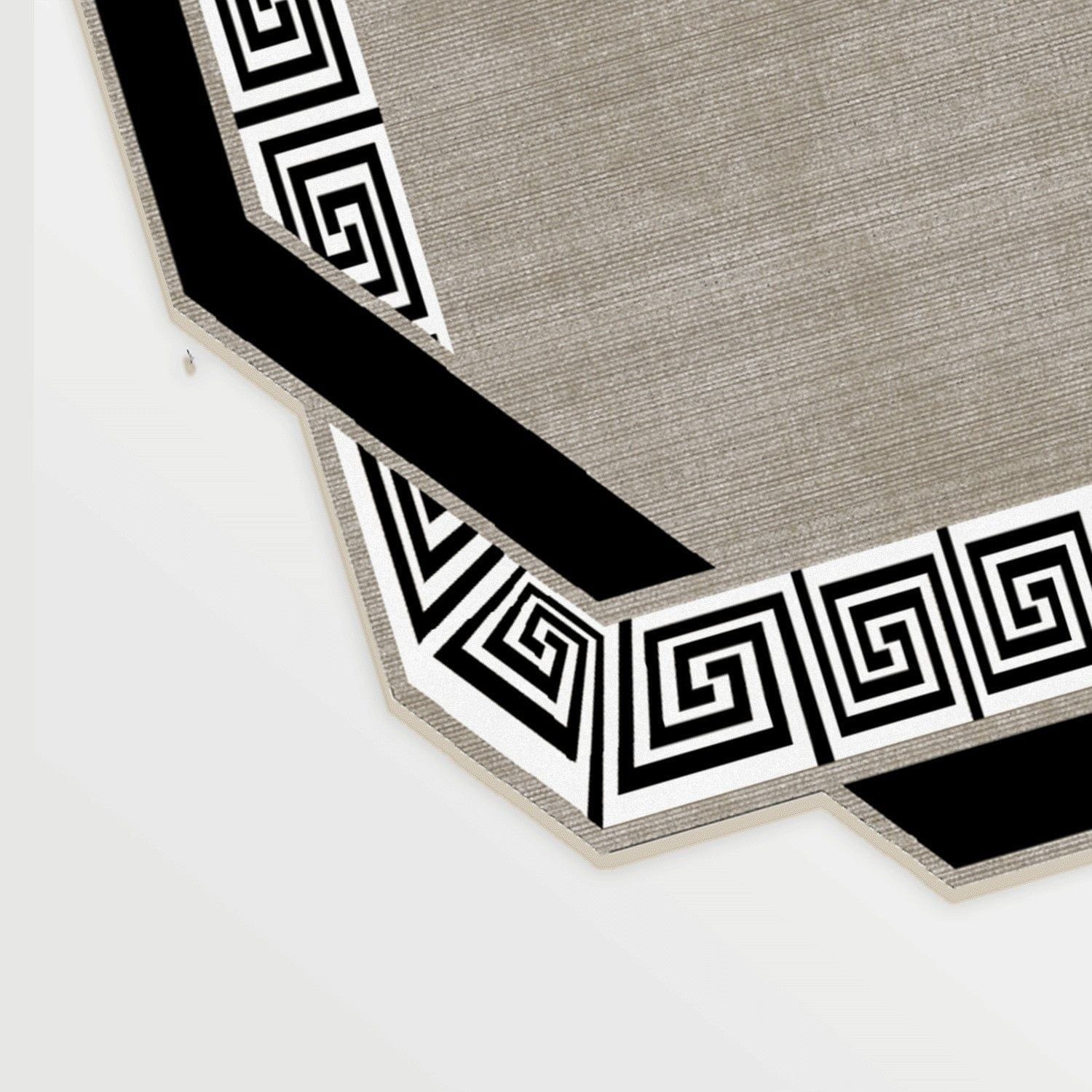 Covor, 160x230 cm, forma dreptunghiulara, poliester, crem/negru ALN600182KR07