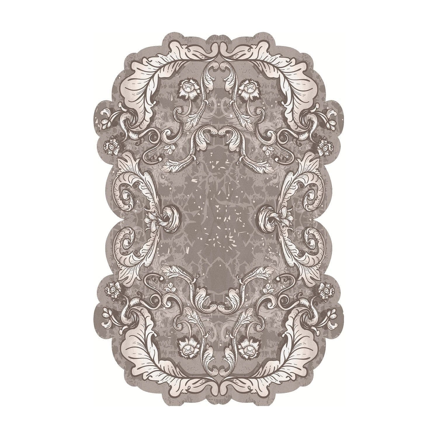 Covor, 120x180 cm, forma ovala, poliester, maro, ALN600149KA06