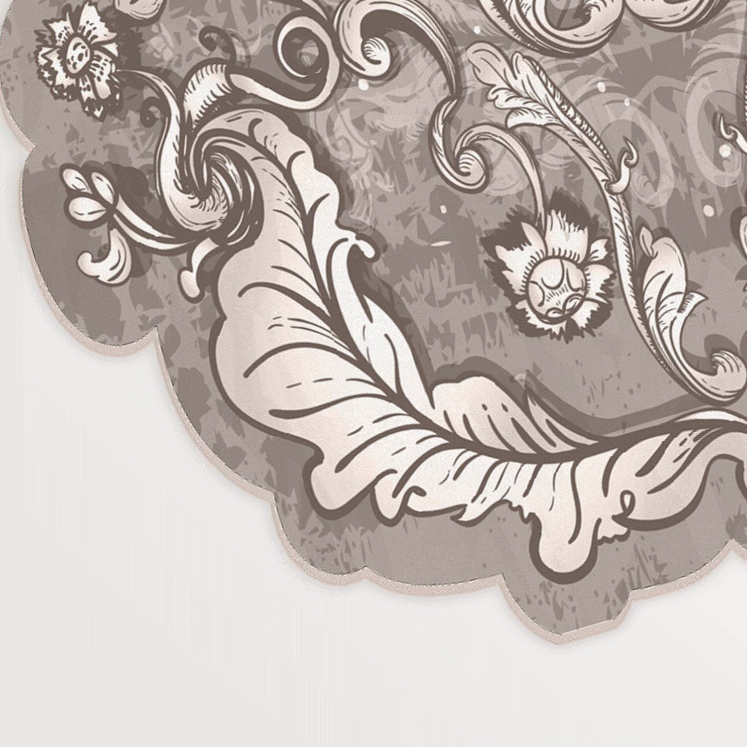 Covor, 120x180 cm, forma ovala, poliester, maro, ALN600149KA06