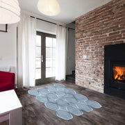 Covor, 160x230 cm, forma dreptunghiulara, poliester, albastru, ALN600146MV07