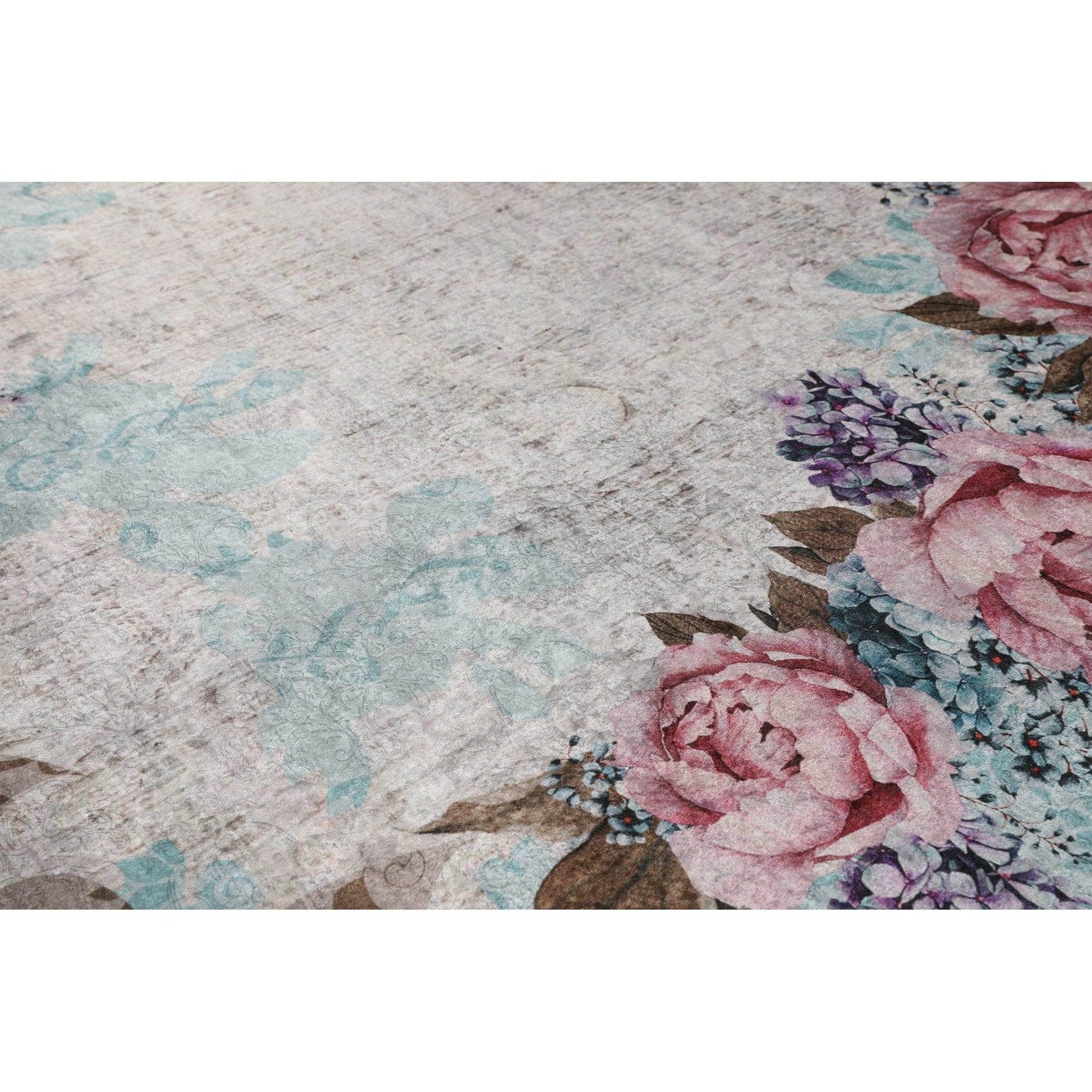 Covor, 160x230 cm, forma dreptunghiulara, tesatura de catifea/bumbac, multicolor, ELS1821