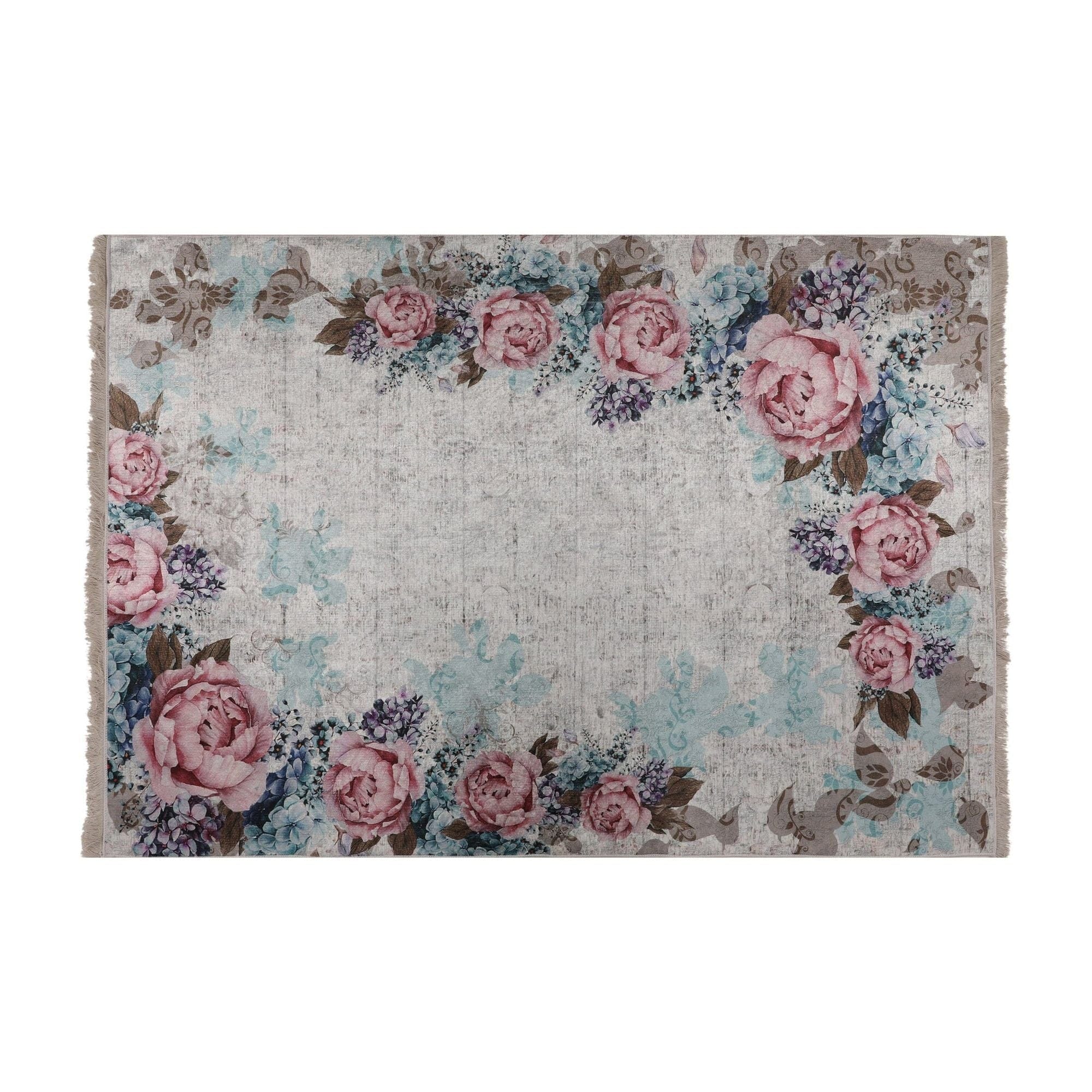 Covor, 120x180 cm, forma dreptunghiulara, poliester, multicolor, ASR CRPT-149